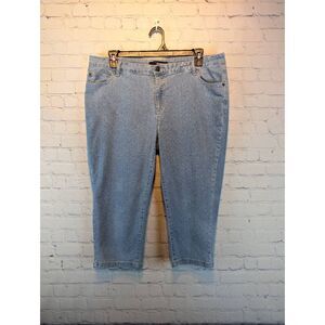 Denim 24/7 stretchy Capri Plus sized pants 18w